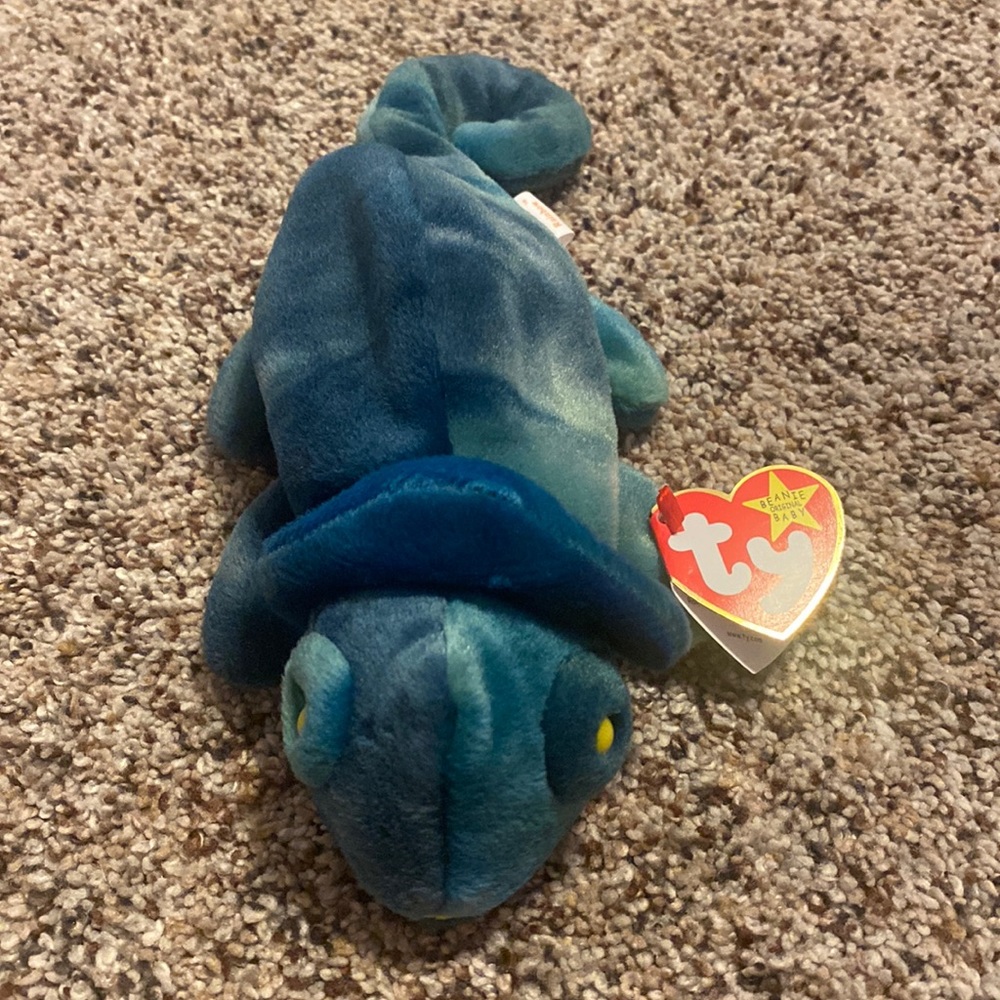 💜5/$16 💜 Rare! NWT 1997 Beanie Baby Rainbow With Tag Errors